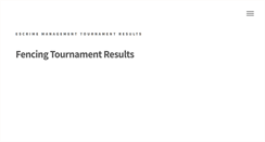 Desktop Screenshot of escrimeresults.com