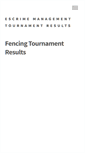 Mobile Screenshot of escrimeresults.com