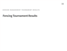Tablet Screenshot of escrimeresults.com